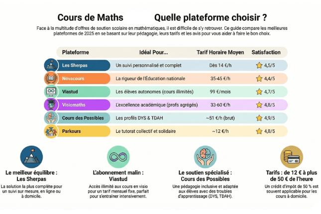 Comparison of the best private math tutoring platforms.