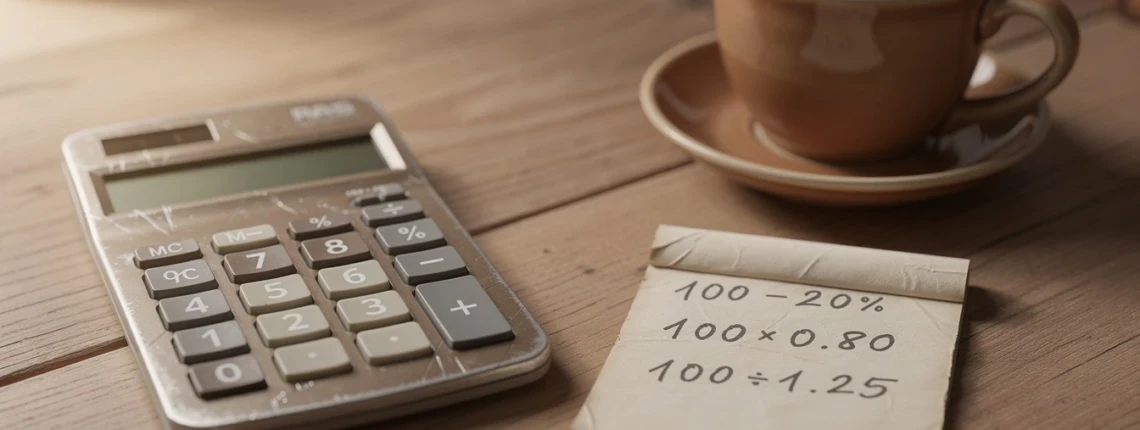 Calcul remise en pourcentage